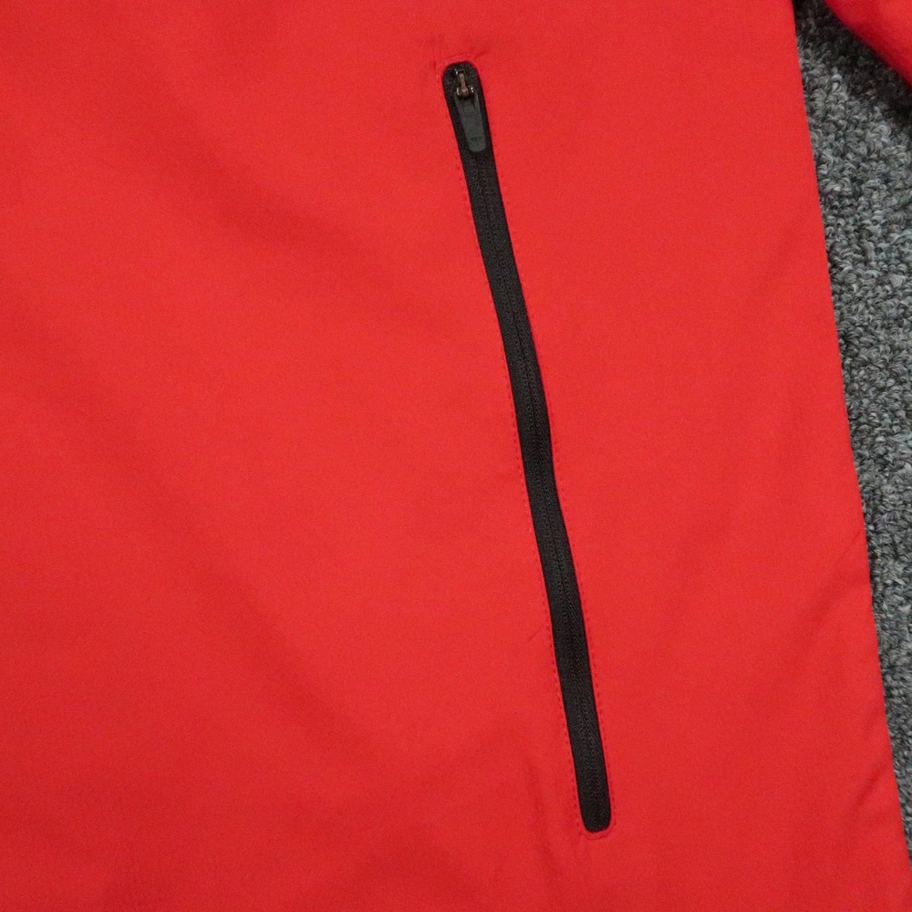 FootJoy Pullover Men XL Red Windshirt Half Zip Pockets Athletic Golf Windbreaker - Picture 4 of 11